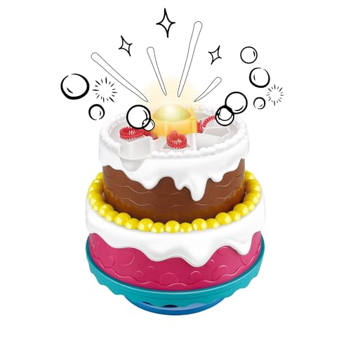 alldoro 60612 Party Torte mit Seifenblasen-Maschine, Licht, zuschaltbarem Happy Birthday Sound, Flüssigkeit alldoro 60612 Party Torte mit Seifenblasen-Maschine, Licht, zuschaltbarem Happy Birthday Sound, Flüssigkeit von alldoro