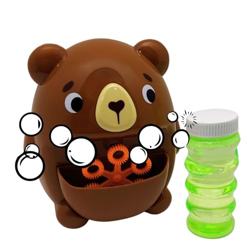 alldoro 60616 Seifenblasenmaschine Bär - batteriebetrieben, braun - 13 x 11,5 x 10,6 cm - inkl. 118 ml Seifenlauge - tragbar alldoro 60616 Seifenblasenmaschine Bär - batteriebetrieben, braun - 13 x 11,5 x 10,6 cm - inkl. 118 ml Seifenlauge - tragbar von alldoro