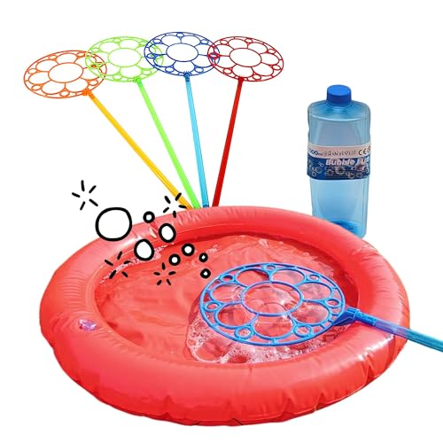 alldoro 60646 Riesen-Seifenblasen-Set mit 4 Blasringen für Kinder, inkl. 1 L Seifenblasenflüssigkeit und aufblasbarem Becken alldoro 60646 Riesen-Seifenblasen-Set mit 4 Blasringen für Kinder, inkl. 1 L Seifenblasenflüssigkeit und aufblasbarem Becken von alldoro