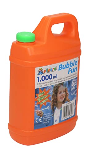 alldoro 60656 Bubble Fun Seifenblasenflüssigkeit, Nachfüllkanister für Kinder, Erwachsene, Partys und Events - 1,2 Liter von alldoro