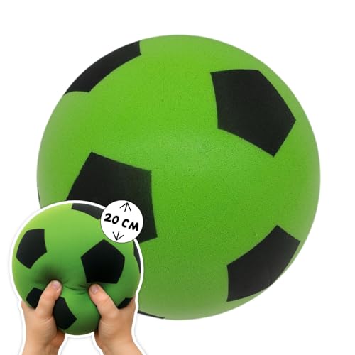 alldoro 63104 Schaumstoffball Grün, Ø 20 cm, extra weicher Softball, Fußball für Kinder ab 0 Jahren, leise & leicht, Ball für Indoor & Outdoor alldoro 63104 Schaumstoffball Grün, Ø 20 cm, extra weicher Softball, Fußball für Kinder ab 0 Jahren, leise & leicht, Ball für Indoor & Outdoor von alldoro