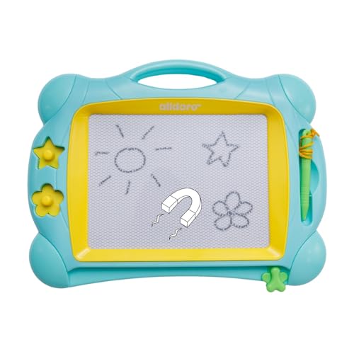 alldoro 68500 Magnettafel für Kinder mit schwarz/weiß Display, Zaubertafel mit Schieber, Stift und Stempeln alldoro 68500 Magnettafel für Kinder mit schwarz/weiß Display, Zaubertafel mit Schieber, Stift und Stempeln von alldoro
