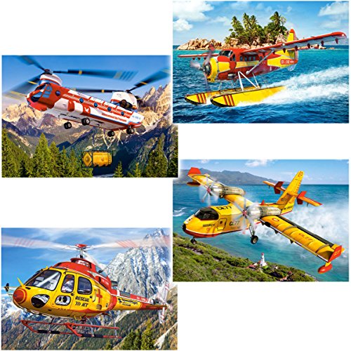 alles-meine.de GmbH 1 Stück Mini Puzzle/Minipuzzle - 54 Teile - Flugzeug/Helikopter/Hubschrauber - inkl. Name - für Kinder & Erwachsene - Kinderpuzzle - Minipuzzles M.. von alles-meine.de GmbH