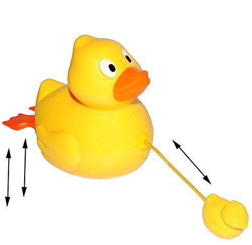 10 Stück _ Badewannenspielzeug - Ente mit Baby - schwimmt selbst im Wasser - zum Aufziehen - für Badewanne / Badespielzeug - Wasserspielzeug Tier - Aufzie.. von alles-meine.de GmbH