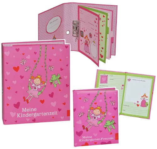 2 TLG. Set: Ringbuch/Sammelordner Meine Kindergartenzeit Album + Freundebuch - Kindergarten/Dokumente A4 - Prinzessin Freunde - Ordner als Fotobuch / .. 2 TLG. Set: Ringbuch/Sammelordner Meine Kindergartenzeit Album + Freundebuch - Kindergarten/Dokumente A4 - Prinzessin Freunde - Ordner als Fotobuch / .. von alles-meine.de GmbH