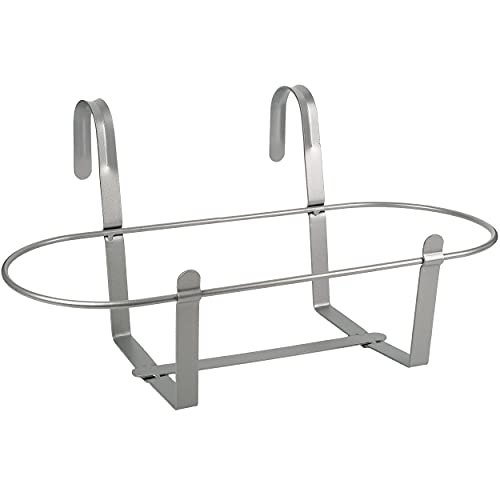 3 Stück Hänge - Metall - Halter mit Haken - Ø 50 cm - für Balkonkästen/Blumenkasten - Topf/Blumentopf - oval - länglich - Hängend/mit Haken - Aufhänge.. von alles-meine.de GmbH