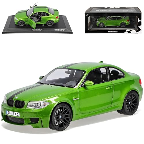 alles-meine.de GmbH B*M*W 1er 1M M E82 Coupe Java Grün 2007-2013 1/18 Minichamps Modell Auto mit individiuellem Wunschkennzeichen von alles-meine.de GmbH