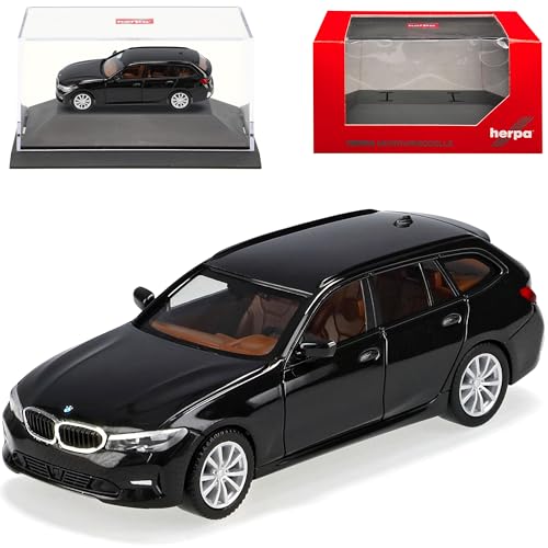 B*M*W 3er G21 Touring Kombi Schwarz Ab 2019 mit Sockel und Vitrine H0 1/87 Herpa Modell Auto mit individiuellem Wunschkennzeichen B*M*W 3er G21 Touring Kombi Schwarz Ab 2019 mit Sockel und Vitrine H0 1/87 Herpa Modell Auto mit individiuellem Wunschkennzeichen von alles-meine.de GmbH