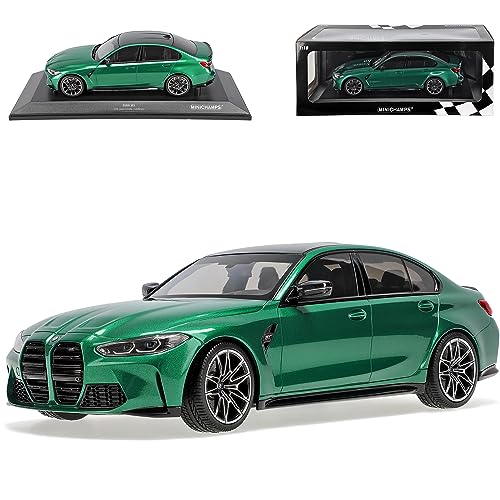 alles-meine.de GmbH B-M-W 3er G20 M3 Limousine Grün Metallic Ab 2019 1/18 Minichamps Modell Auto mit individiuellem Wunschkennzeichen von alles-meine.de GmbH