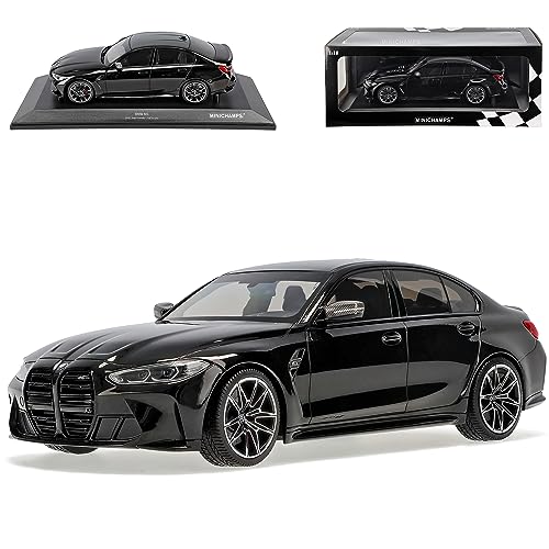 alles-meine.de GmbH B-M-W 3er G20 M3 Limousine Schwarz Metallic Ab 2019 1/18 Minichamps Modell Auto mit individiuellem Wunschkennzeichen von alles-meine.de GmbH