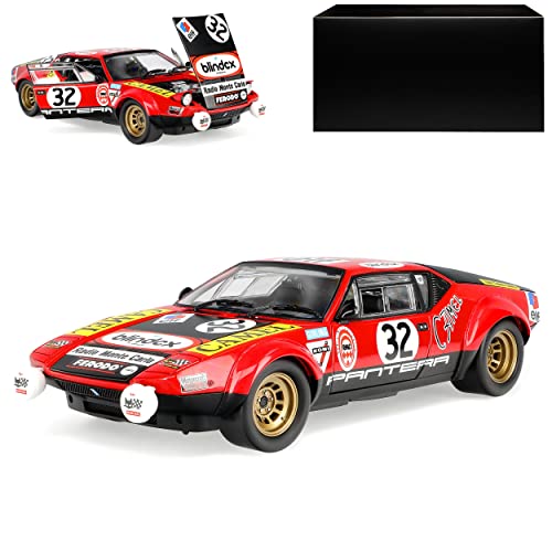 De Tomaso Pantera 1972 Le Mans Nr 32 Rot Schwarz 1/18 Kyosho Modell Auto mit individiuellem Wunschkennzeichen von alles-meine.de GmbH