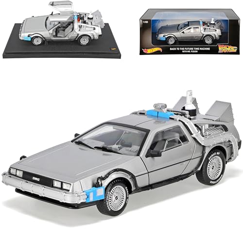 Delorean Zurück in die Zukunft Back to The Future 1/18 Mattel Hot Wheels Modell Auto mit individiuellem Wunschkennzeichen von alles-meine.de GmbH