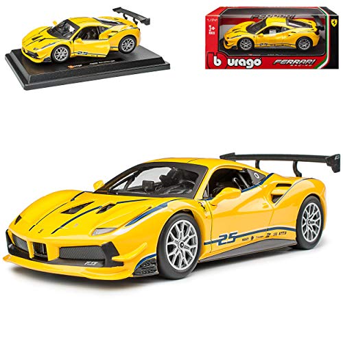 Ferrari 488 Challenge Coupe gelb Rennversion Nr 25 Modell ab 2015 Version Ab Genf Autosalon 2018 1/24 Burago Modell Auto mit individiuellem Wunschkennzeichen Ferrari 488 Challenge Coupe gelb Rennversion Nr 25 Modell ab 2015 Version Ab Genf Autosalon 2018 1/24 Burago Modell Auto mit individiuellem Wunschkennzeichen von alles-meine.de GmbH