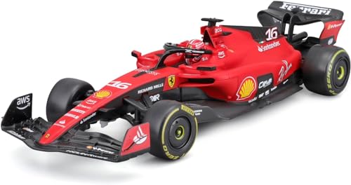 Ferrari SF-23 Nr 16 Charles Leclerc Formel 1 Saison 2023 2.4 GHz RC Funkauto - inklusive Akku Batterien - sofort startklar 1/24 Modell Auto mit individiuellem Wunschkennzeichen von alles-meine.de GmbH