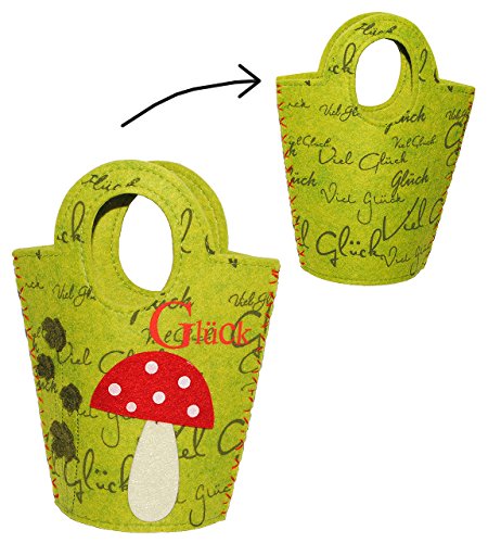 alles-meine.de GmbH Filztasche/Aufbewahrungsbox/Geschenktasche - Viel Glück Glückspilz & Pilz mit Kleeblatt - Taschen Filztaschen für Kinder & Erwachsene - Filz auch als .. alles-meine.de GmbH Filztasche/Aufbewahrungsbox/Geschenktasche - Viel Glück Glückspilz & Pilz mit Kleeblatt - Taschen Filztaschen für Kinder & Erwachsene - Filz auch als .. von alles-meine.de GmbH
