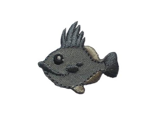 alles-meine.de GmbH Fisch 3,5 cm * 3,1 cm Bügelbild Aufnäher Applikation Fische Piranha Meer Wasser von alles-meine.de GmbH