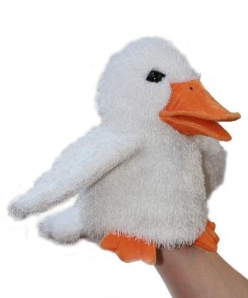 alles-meine.de GmbH Handpuppe - Ente Küken weiß - Handspielpuppe - Gans Ostern Tier Vogel Hahn/Kasperletheater - Kaspertheater - Puppentheater - Handspielpuppen von alles-meine.de GmbH