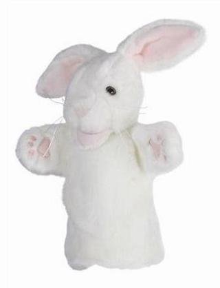 alles-meine.de GmbH Handpuppe - Hase/Kaninchen - Häschen Tier Haustier Bauernhof - Handspielpuppe/für Kinder & Erwachsene - Osterhase - weiße Hasen - Plüsch Kasperletheater P.. von alles-meine.de GmbH