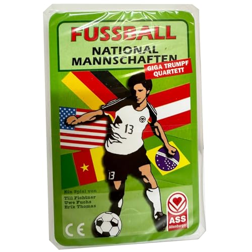 alles-meine.de GmbH Kartenspiel - Quartett - Sammelkarten - ältere Fußball National Mannschaften - Kartenspiele Kinder Trumpfspiel Spielen Kinderkartenspiel Top Ass - Fussball NA.. von alles-meine.de GmbH