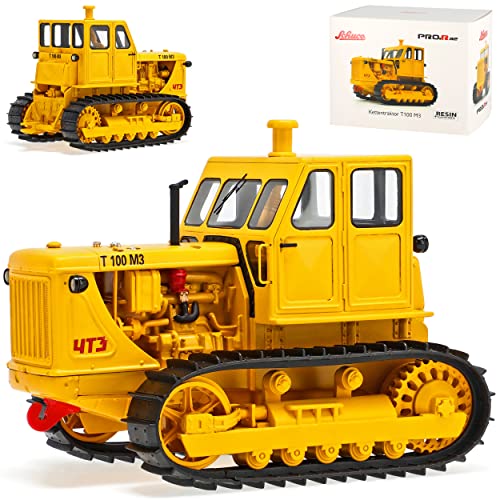 Kettentraktor T100 M3 Gelb Traktor 1/32 Schuco Modell Auto mit individiuellem Wunschkennzeichen von alles-meine.de GmbH