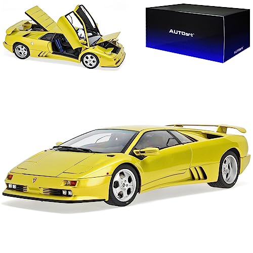 alles-meine.de GmbH Lamborgihini Diablo SE30 Giallo Spyder Gelb Metallic 1990-2001 79157 1/18 AutoArt Modell Auto mit individiuellem Wunschkennzeichen von alles-meine.de GmbH