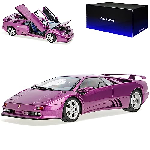 alles-meine.de GmbH Lamborgihini Diablo SE30 Purple Violett Metallic 1990-2001 79158 1/18 AutoArt Modell Auto mit individiuellem Wunschkennzeichen von alles-meine.de GmbH