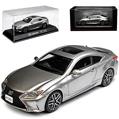 alles-meine.de GmbH Lexu. RC 350 F-Sport Coupe Silber Sonic Titanium Ab 2015 1/43 Kyosho Modell Auto mit individiuellem Wunschkennzeichen von alles-meine.de GmbH