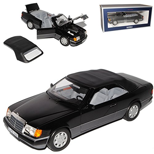 Mercedes-B E-Klasse 300 CE W124 A124 Cabrio Schwarz 1984-1997 1/18 Norev Modell Auto mit individiuellem Wunschkennzeichen von alles-meine.de GmbH