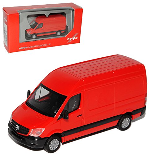 Mercedes-B Sprinter II Kasten Transporter Rot NCV 3 W906 Ab Facelift 2013 H0 1/87 Herpa Modell Auto mit individiuellem Wunschkennzeichen von alles-meine.de GmbH