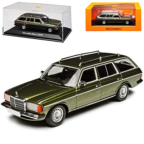 alles-meine.de GmbH Mercedes-B W123 230TE E-Klasse Kombi T-Modell Grün 1975-1986 1/43 Minichamps Maxichamps Modell Auto mit individiuellem Wunschkennzeichen von alles-meine.de GmbH