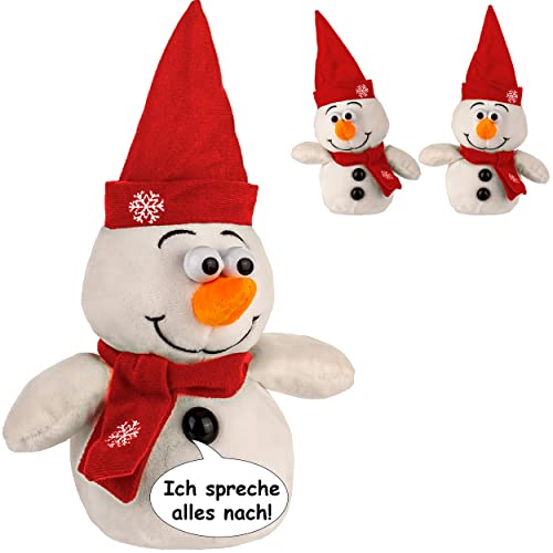 NACH sprechende & tanzende Figuren Motiv frei wählbar Schneemann Ich spreche Alles nach & bewege Mich dazu aus Stoff/Plüsch - 26 cm - Plüschtier - m.. von alles-meine.de GmbH