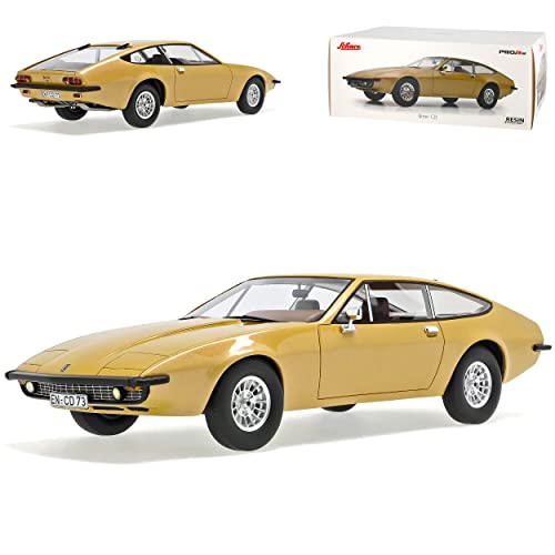 Opel Bitter CD Coupe Gold 1973-1979 1/18 Schuco Modell Auto mit individiuellem Wunschkennzeichen von alles-meine.de GmbH