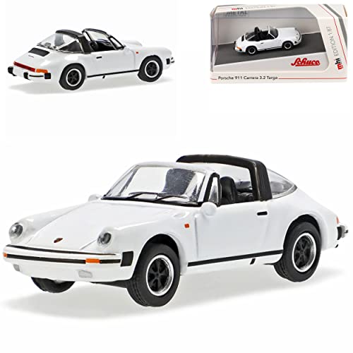 Porsche 911 3.2 G-Modell Weiss Targa Cabrio 1973-1989 H0 1/87 Schuco Modell Auto mit individiuellem Wunschkennzeichen von alles-meine.de GmbH