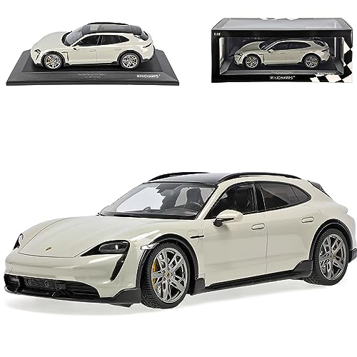 alles-meine.de GmbH Porsche Taycan Turbo S Kombi Cross Tourismo Kreide Grau Ab 2019 limitiert 450 Stück 1/18 Minichamps Modell Auto mit individiuellem Wunschkennzeichen von alles-meine.de GmbH