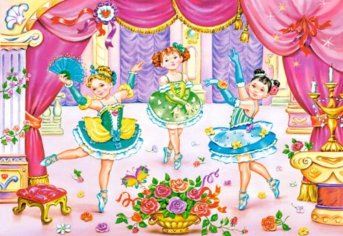 Puzzle 60 Teile - Ballerina - Ballett Tänzerin - Kinderpuzzle für Kinder - Mädchen Zirkus Ballerinas Prinzessin von alles-meine.de GmbH