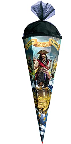 Schultüte - Piraten/Schatztruhe & Piratenschiff - 22 cm - rund - mit Tüllabschluß - Zuckertüte Roth - mit/ohne Kunststoff Spitze - für Jungen/Gesche.. Schultüte - Piraten/Schatztruhe & Piratenschiff - 22 cm - rund - mit Tüllabschluß - Zuckertüte Roth - mit/ohne Kunststoff Spitze - für Jungen/Gesche.. von alles-meine.de GmbH