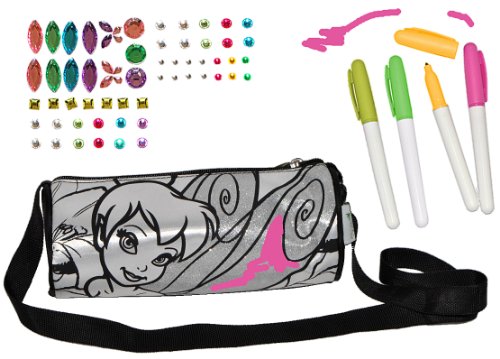 Tinkerbell - Bastelset zum Bemalen - Stifteetui/Federmappe - auch als Umhängetasche/Schultertasche - Fairy Fairies - Schlamper Etui Kinder/Federtasche S.. von alles-meine.de GmbH