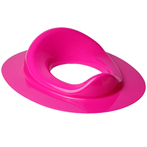 Toilettensitz/Toilettenaufsatz/Sitzverkleinerer - pink - rosa - Bieco - Standardgröße mit Lehne & Pullerschutz - Verkleinerer Toilette - Toilettenauflage .. von alles-meine.de GmbH