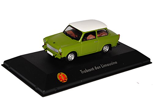 Atlas Trabant 601 Limousine Grün Weiss DDR 1/43 Modell Auto von Atlas