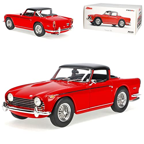 Triumph TR5 Cabrio Geschlossen Rot 1967-1968 1/18 Schuco Modell Auto mit individiuellem Wunschkennzeichen von alles-meine.de GmbH