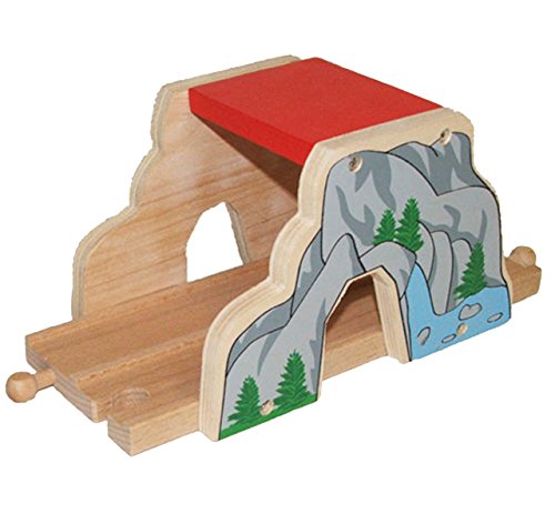 Tunnel aus Holz - 2 spurig - für Holzeisenbahn - passend für alle gängigen Schienen-Systeme - z.B. Brio/Heros/Eichhorn/IKEA u.v.m. - Eisenbahn Zubehör -.. Tunnel aus Holz - 2 spurig - für Holzeisenbahn - passend für alle gängigen Schienen-Systeme - z.B. Brio/Heros/Eichhorn/IKEA u.v.m. - Eisenbahn Zubehör -.. von alles-meine.de GmbH