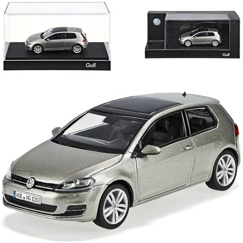 Volkwagen Golf VII 7 3 Türer Silber Grau Ab 2012 1/43 Herpa Modell Auto mit individiuellem Wunschkennzeichen von alles-meine.de GmbH