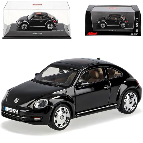 Volkwagen New Beetle II 2 Ab 2011 Coupe Schwarz 9C 1/43 Schuco Modell Auto mit individiuellem Wunschkennzeichen von alles-meine.de GmbH