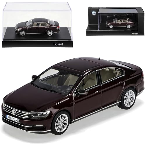 Volkwagen Passat B8 Limousine Dunkel Crimson Rot Metallic Ab 2014 1/43 Herpa Modell Auto mit individiuellem Wunschkennzeichen von alles-meine.de GmbH