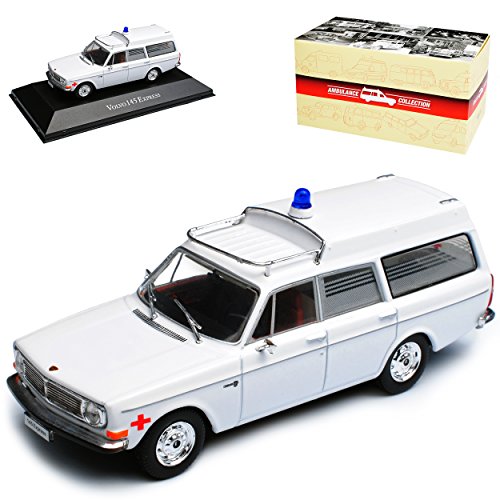 Atlas Volvo 145 Express Weiss Ambulance Kombi 1966-1974 1/43 Modell Auto von Atlas