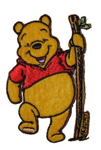 alles-meine.de GmbH Winnie The Pooh 5,8 cm * 8,2 cm Aufnäher Applikation Bügelbild Patch Bär Bear von alles-meine.de GmbH