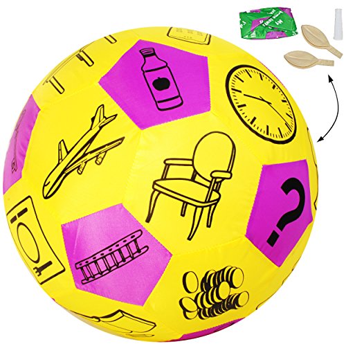 XL - Lernspielball - Erzählball - Geschichten/Story - alle Sprachen ! - Ø 40 cm - Lernspiel Ball - Lernen & Üben & Kennenlernen - Lernball - Kinder/Er.. von alles-meine.de GmbH