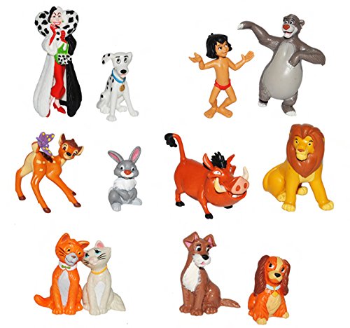 alles-meine.de GmbH 1 Paar: Figuren/Sammelfiguren - Disne. Tiere - aus 101 Dalmatiner/Aristocats/König der Löwen/Dschungelbuch/Susi & Strolch/Bambi - Bullyland - Disn.. von alles-meine.de GmbH