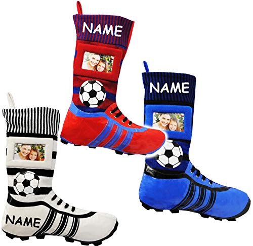 alles-meine.de GmbH 1 Stück XL Fußball_Filzstrumpf - Fußballschuhe - ROT/BLAU - mit austauschbaren Foto - incl. Name - 45 cm - Bilderrahmen/Sportverein - Fotosocke - D.. alles-meine.de GmbH 1 Stück XL Fußball_Filzstrumpf - Fußballschuhe - ROT/BLAU - mit austauschbaren Foto - incl. Name - 45 cm - Bilderrahmen/Sportverein - Fotosocke - D.. von alles-meine.de GmbH