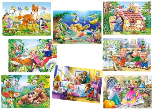 alles-meine.de GmbH 1 Stück: Mini Puzzle/Minipuzzle 24 Teile - Märchen/Tiere - für Kinder Kinderpuzzle Minipuzzles Rotkäppchen Dschungelbuch von alles-meine.de GmbH